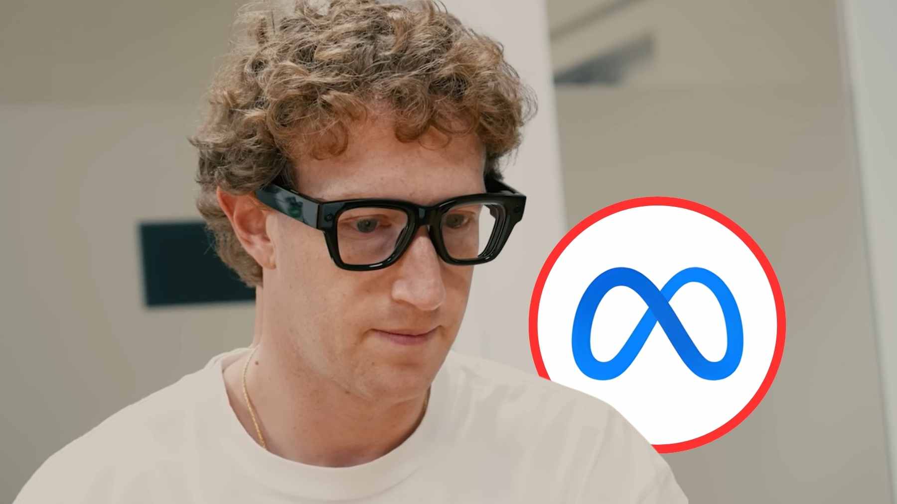 A pair of Meta Ray-Ban Display smart glasses featuring a micro-display lens and the accompanying electromyography-based Neural Band wrist wearable.