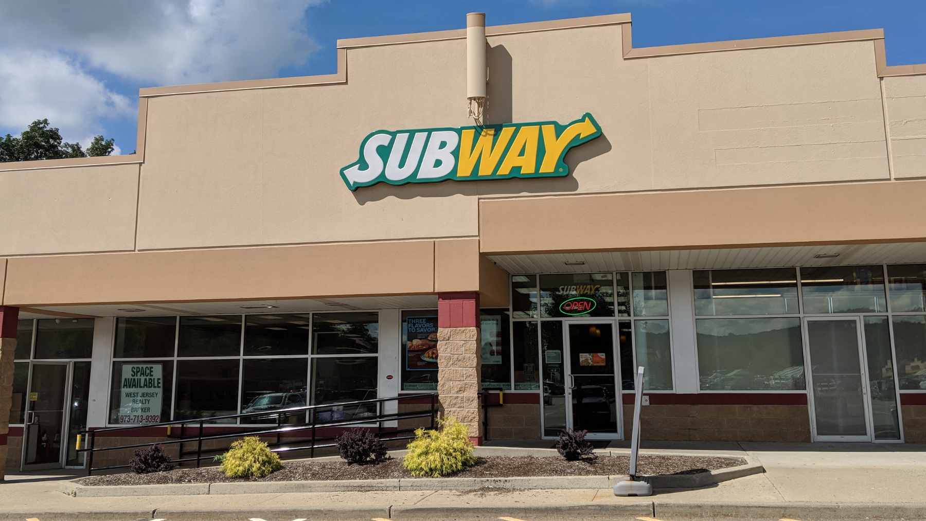 The exterior of a Subway restaurant with a "Fresh Forward" design, representing the locations involved in the MTF Enterprises bankruptcy.