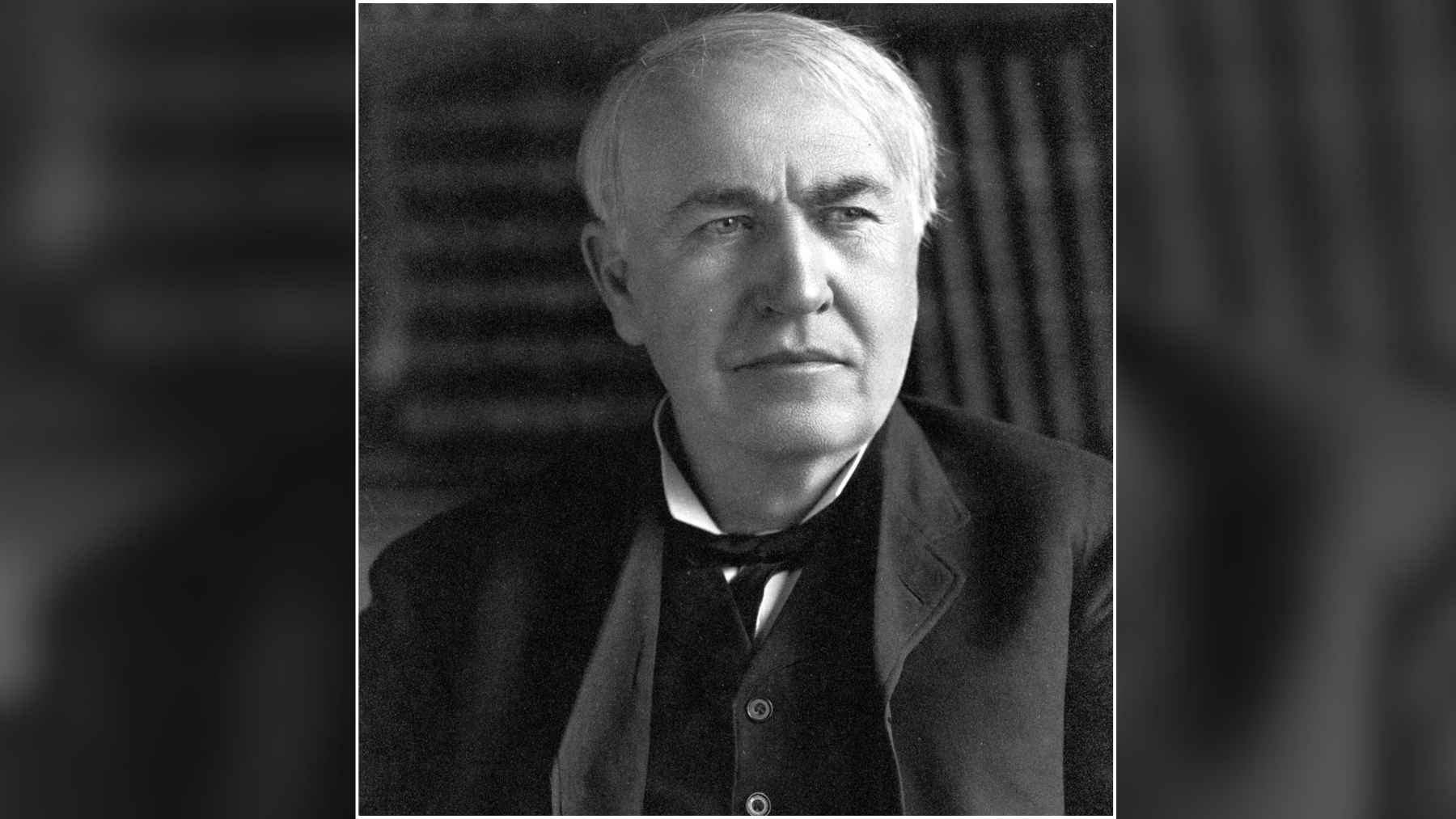 Portrait of inventor Thomas Edison, whose 1879 lamp experiments may have produced graphene-like carbon without anyone realizing it.